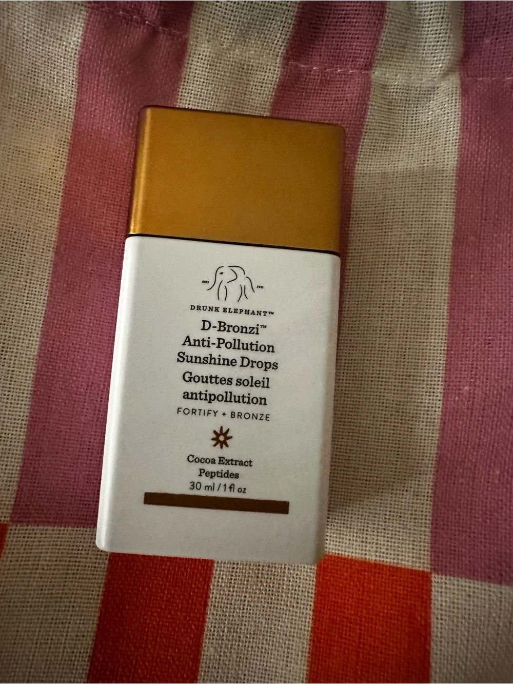 Drunk Elephant D-Bronzi Sunshine Drops - Gold and White